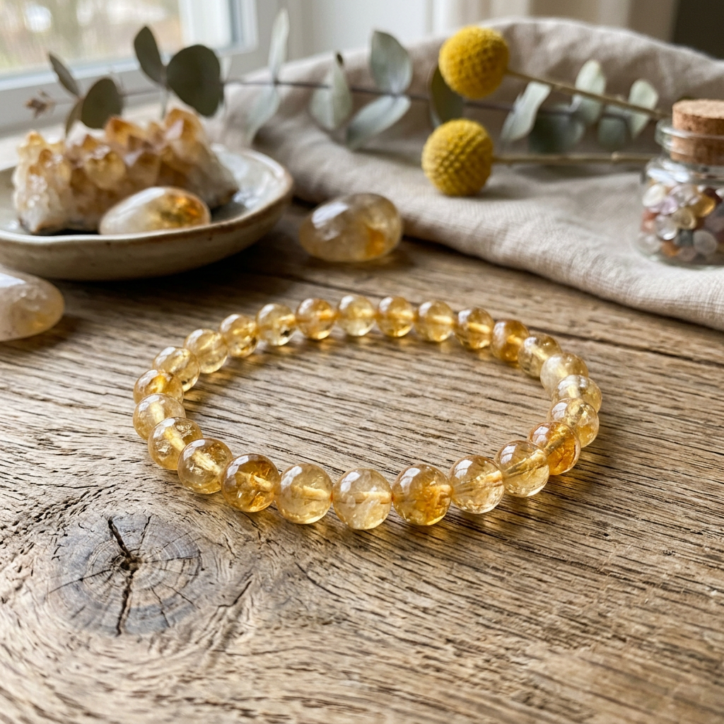 Citrine Bracelet (8mm beads)