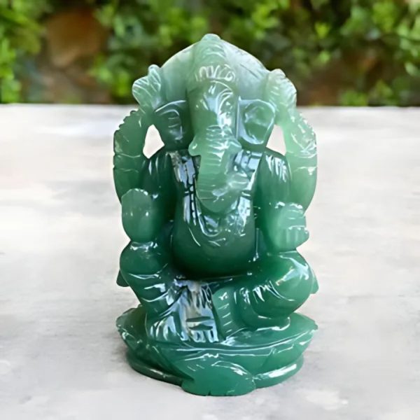 GREEN AVENTURINE GANESHA (Luck And Opportuity)